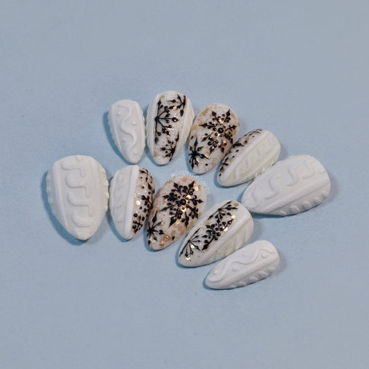 Snow Place Like Gold • Press On Nails