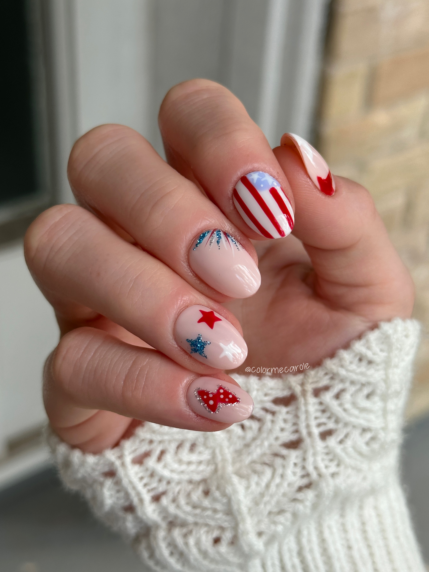 Patriotic Pizzazz - Press On Nails