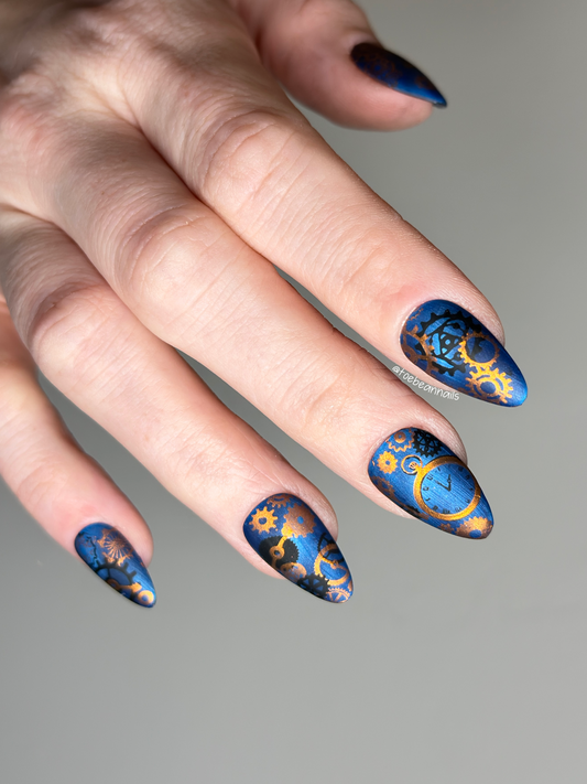 Steampunk Chic - Press On Nails