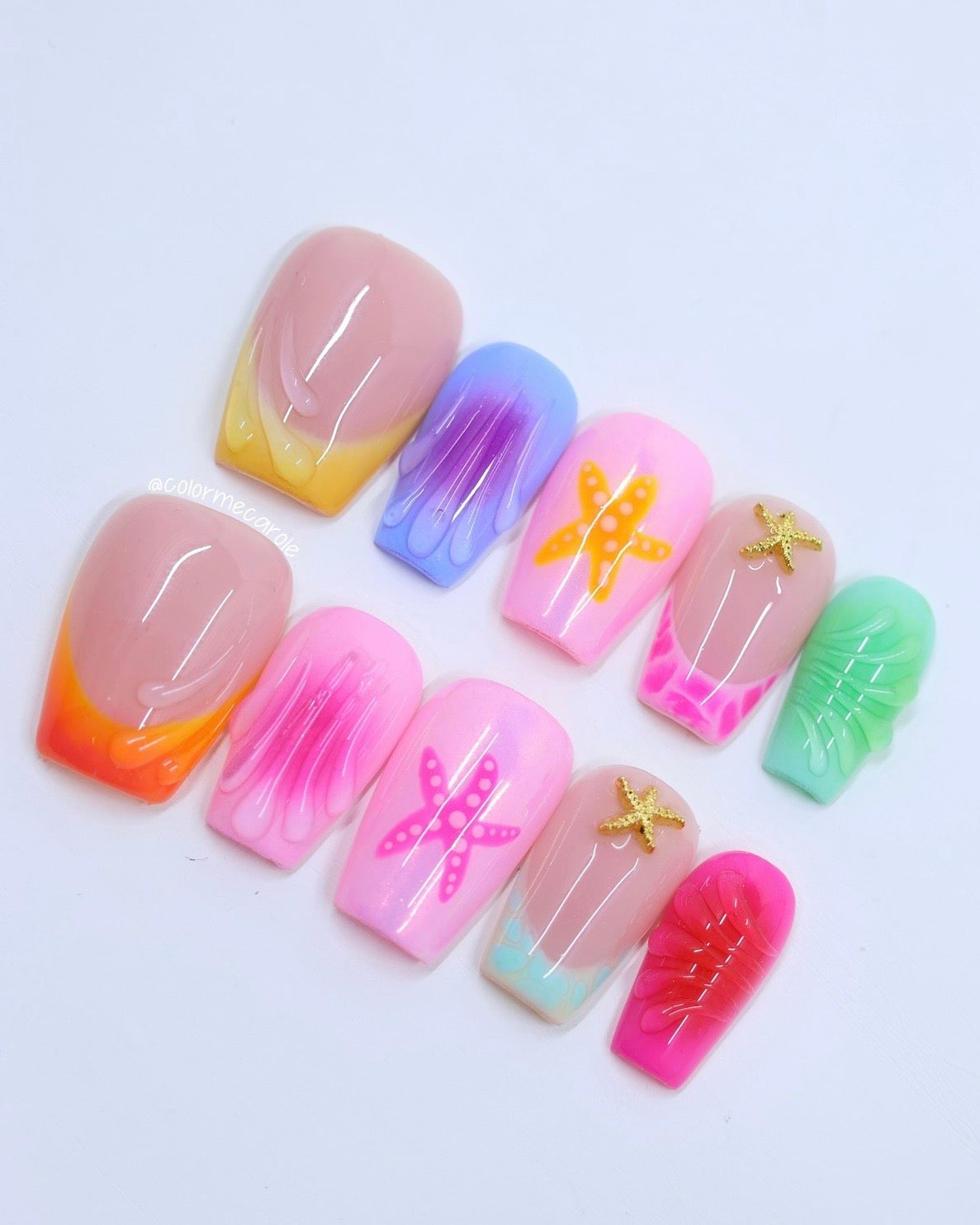 Summer On My Mind - Press On Nails