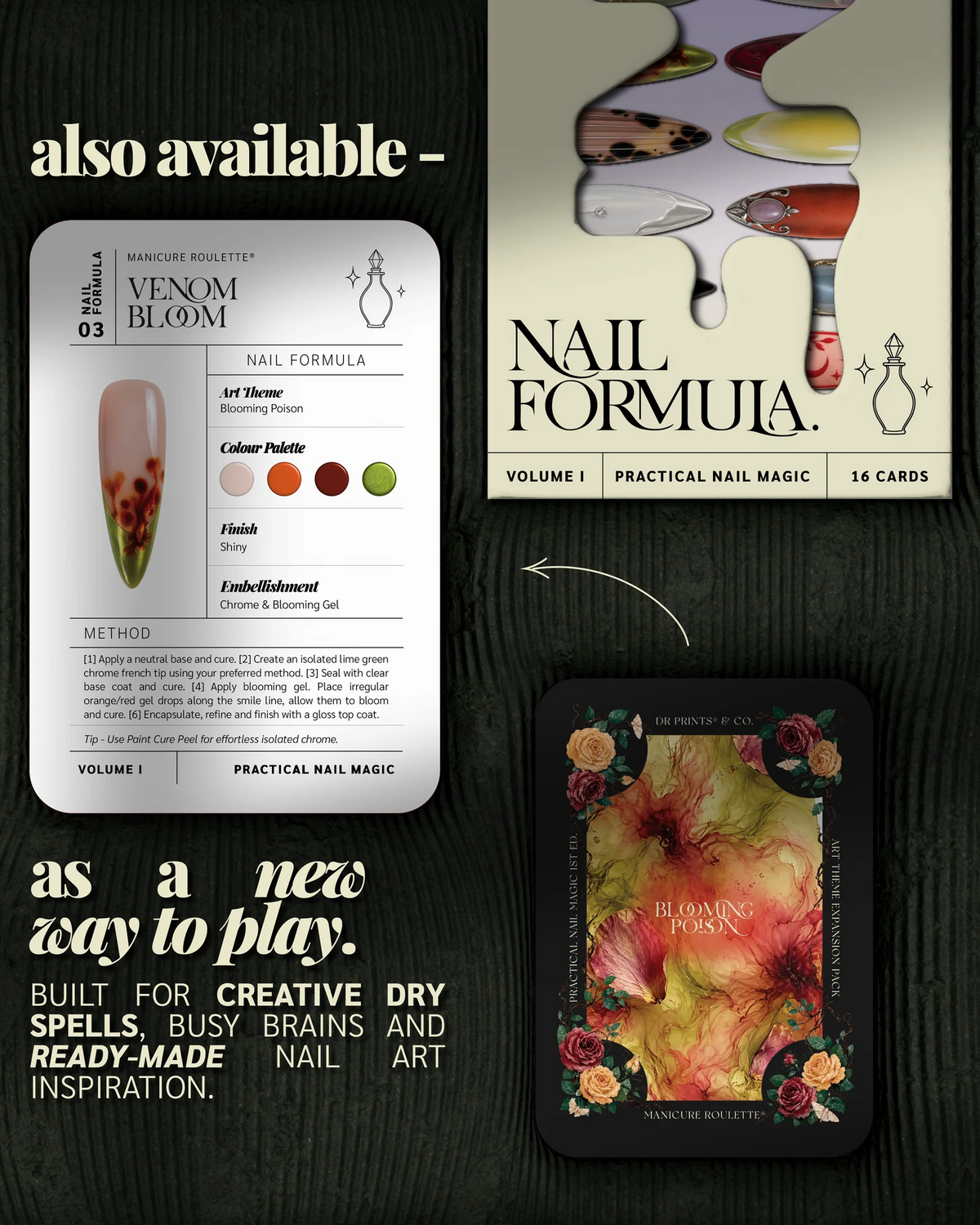 MANICURE ROULETTE PRACTICAL NAIL MAGIC | WITCHY & MAGIC APOTHECARY ART THEME EXPANSION PACK
