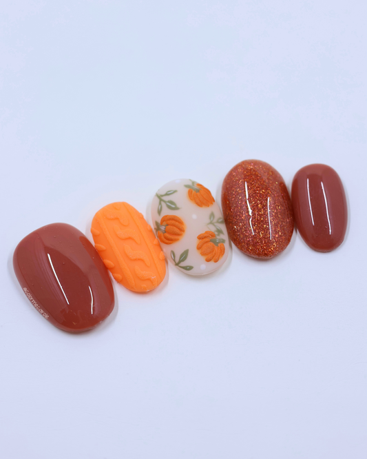 Oh My Gourd • Press On Nails