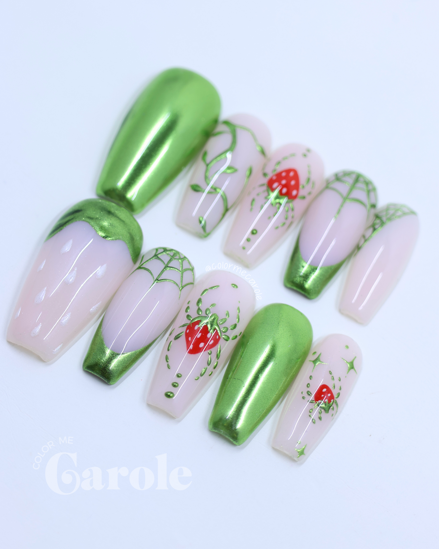 Strawberry Widow - Press On Nails