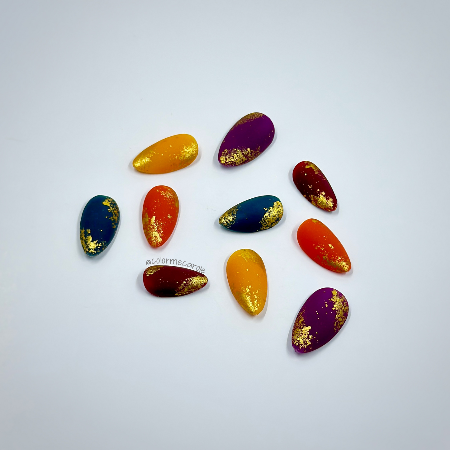 Autumn Gems - Press On Nails