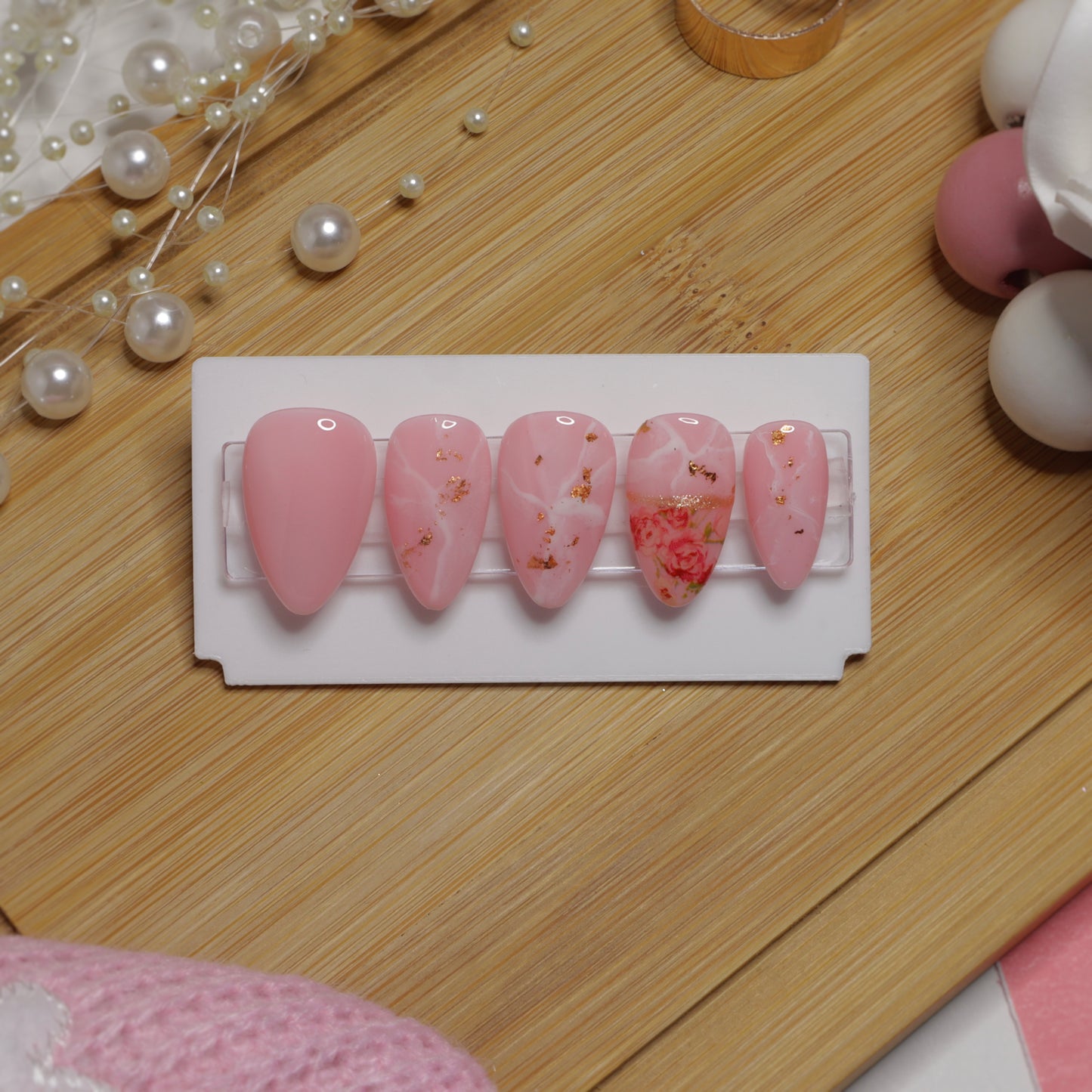 Rose Quartz - Press On Nails