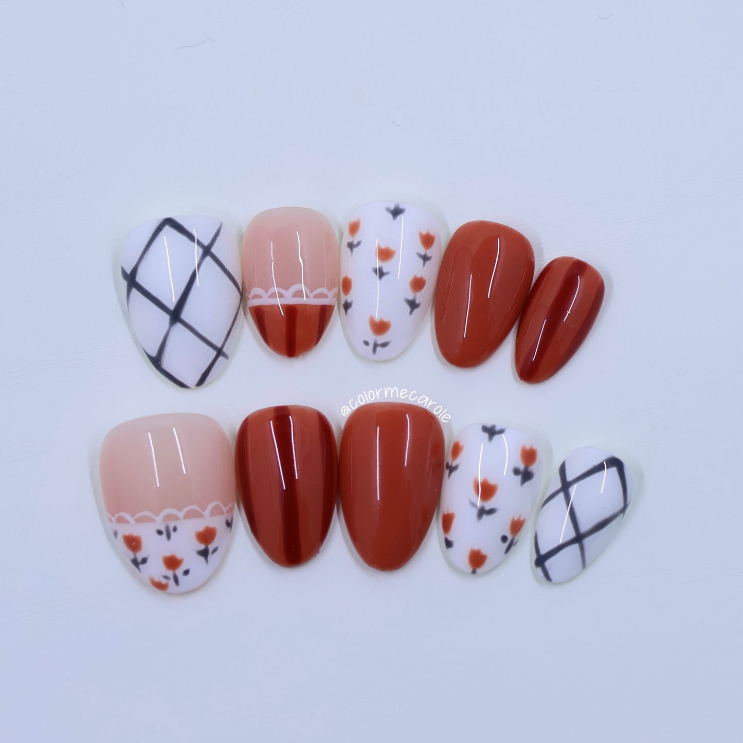 Rusty Rose - Press On Nails