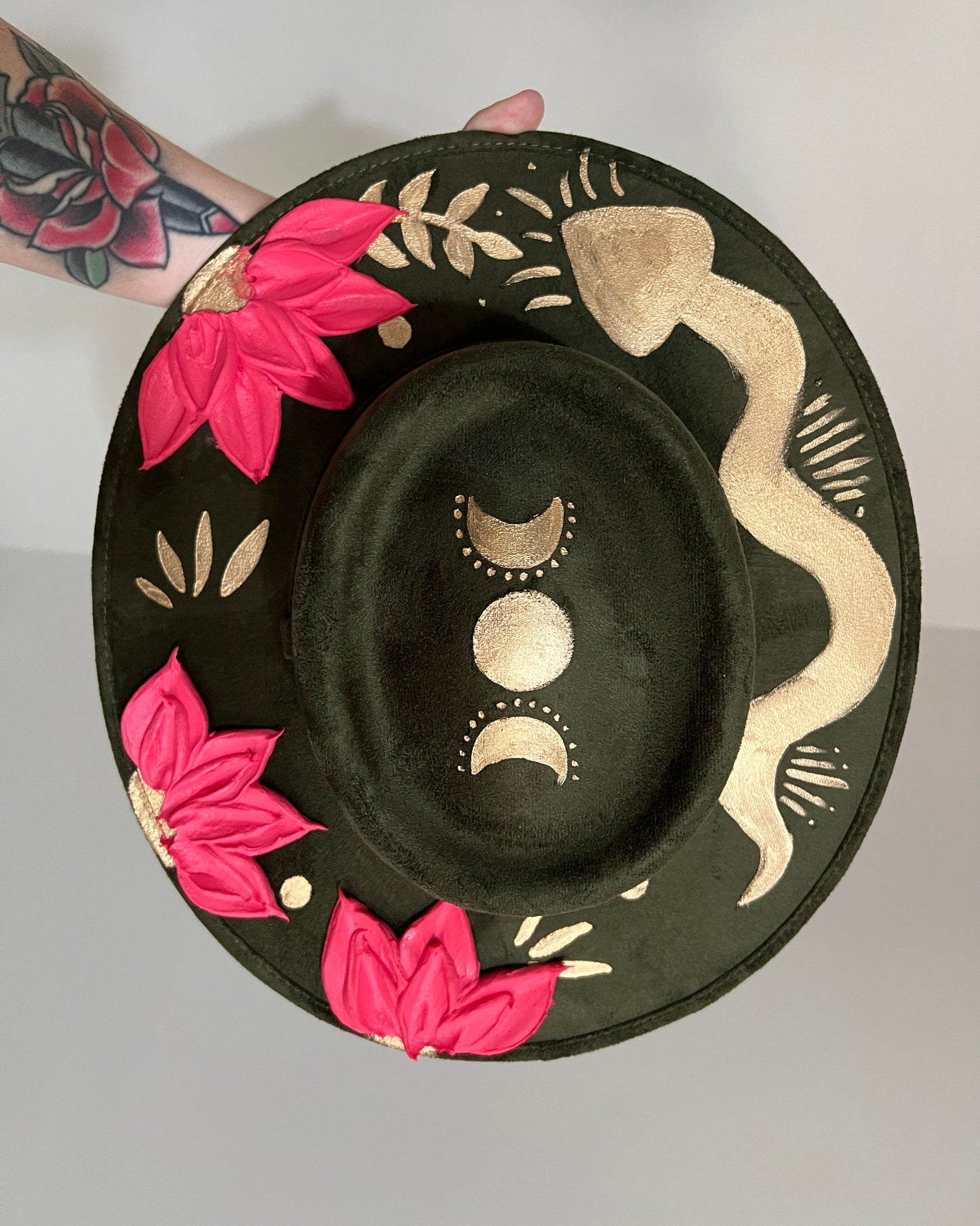 Botanical Snake - Wide Brim Hat