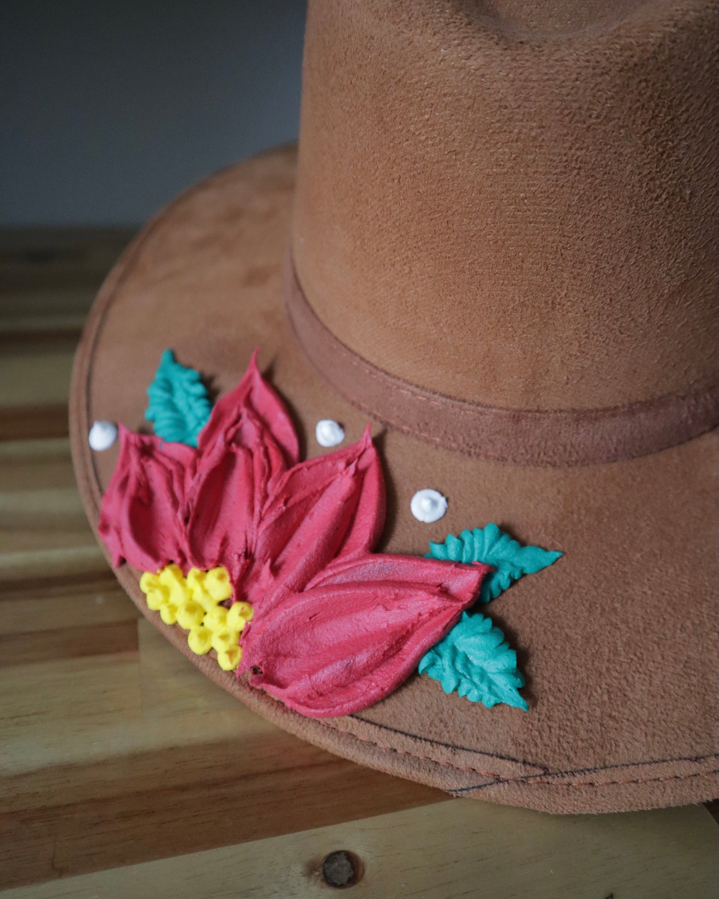 Poinsettias - Wide Brim Hat