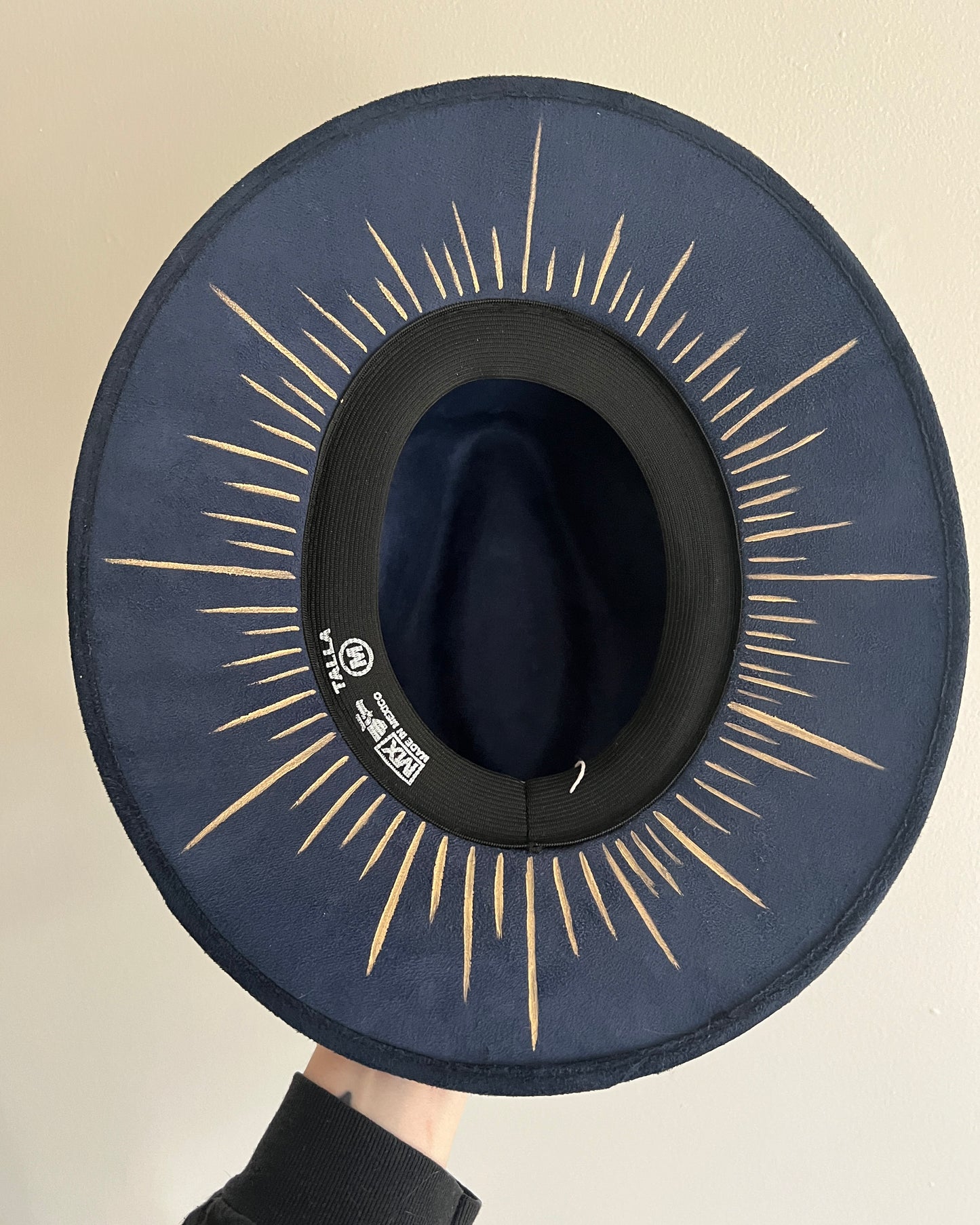 Blue Flowers - Wide Brim Hat