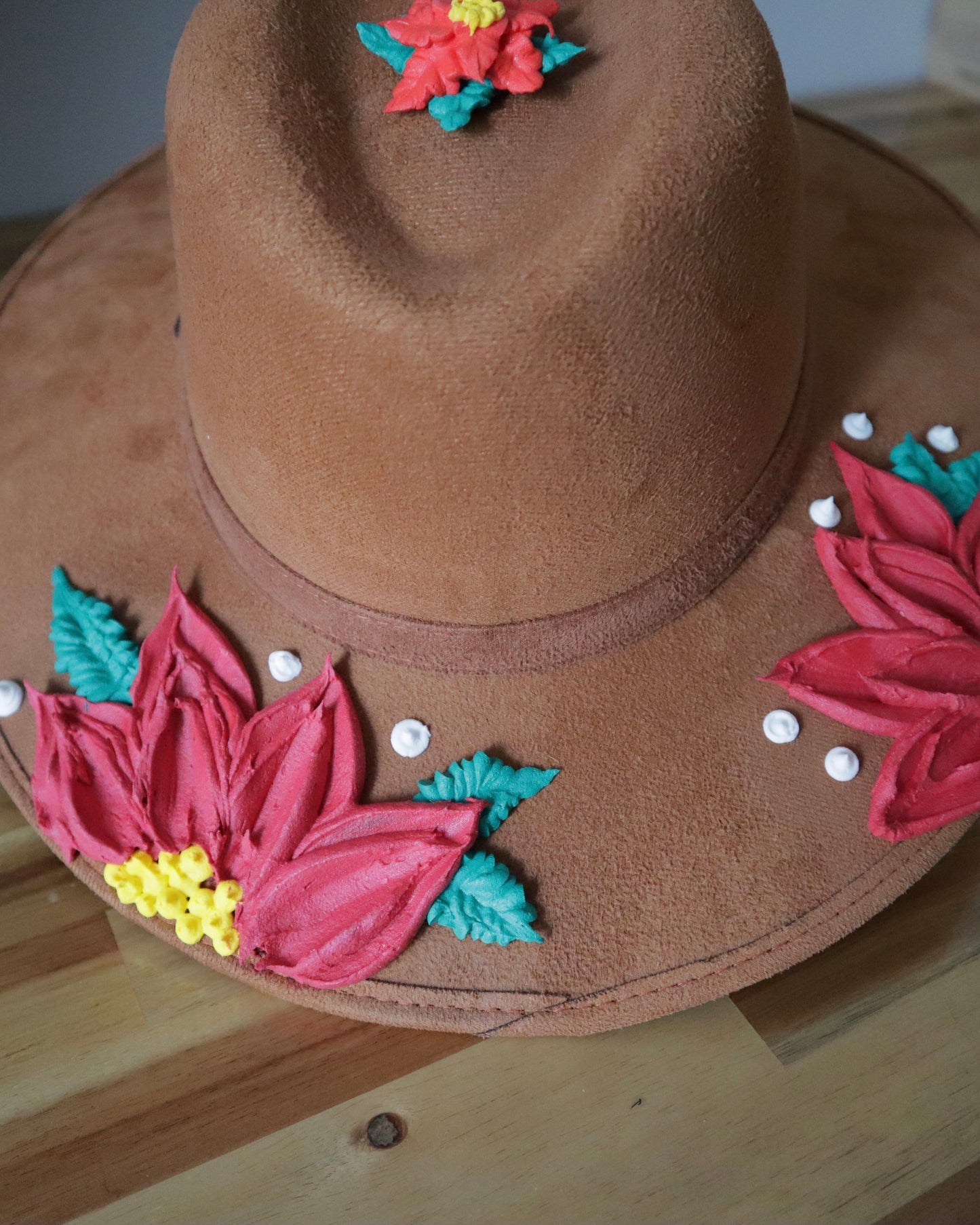 Poinsettias - Wide Brim Hat
