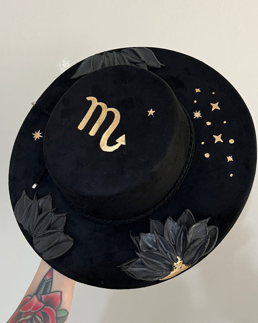 Scorpio Sign - Wide Brim Hat