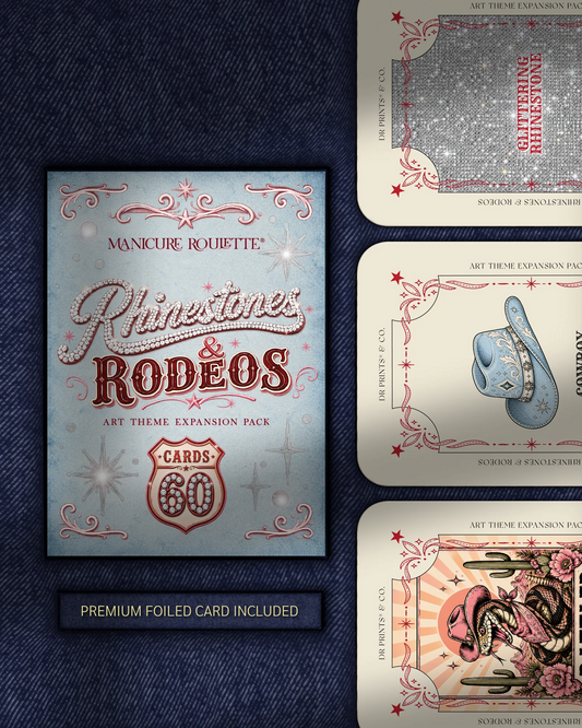MANICURE ROULETTE RHINESTONES & RODEOS | COWGIRL ART THEME EXPANSION PACK