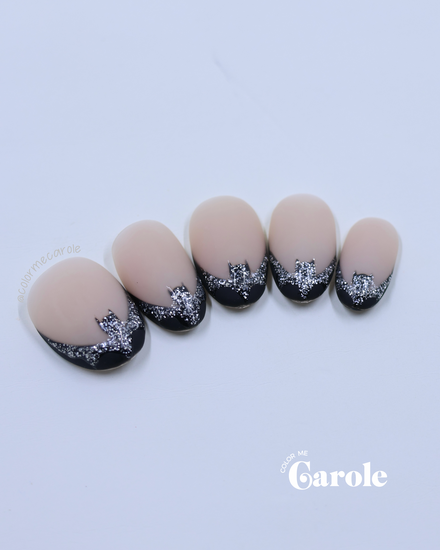 Bat Tip Crazy • Press On Nails