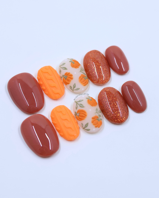 Oh My Gourd • Press On Nails