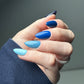 Shades of Blue - Press On Nails