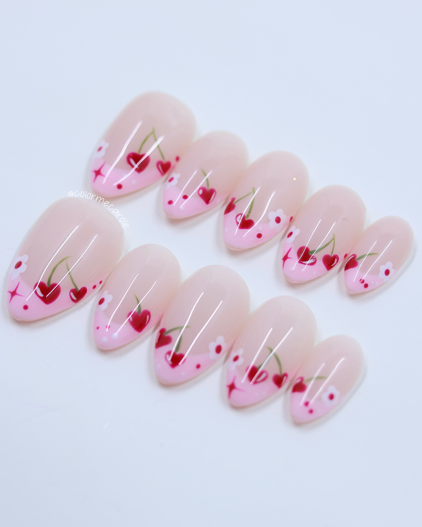 Cherry in Love - Press On Nails