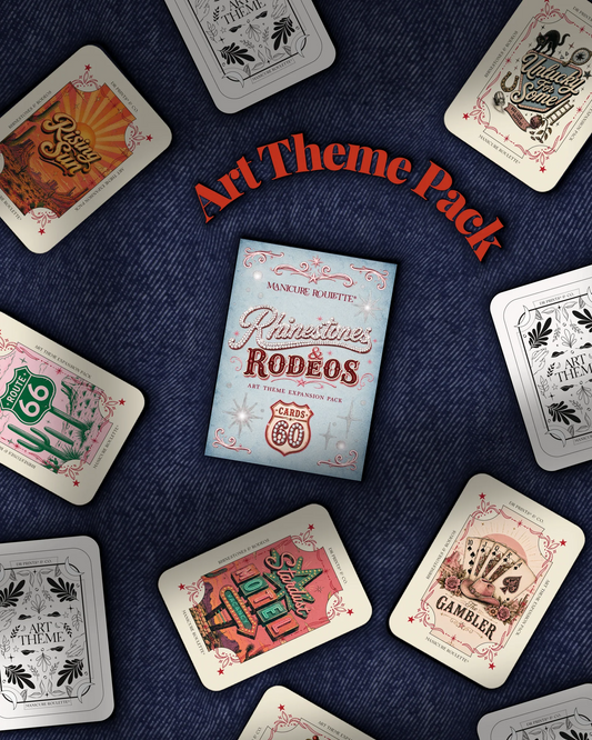 MANICURE ROULETTE RHINESTONES & RODEOS | COWGIRL ART THEME EXPANSION PACK