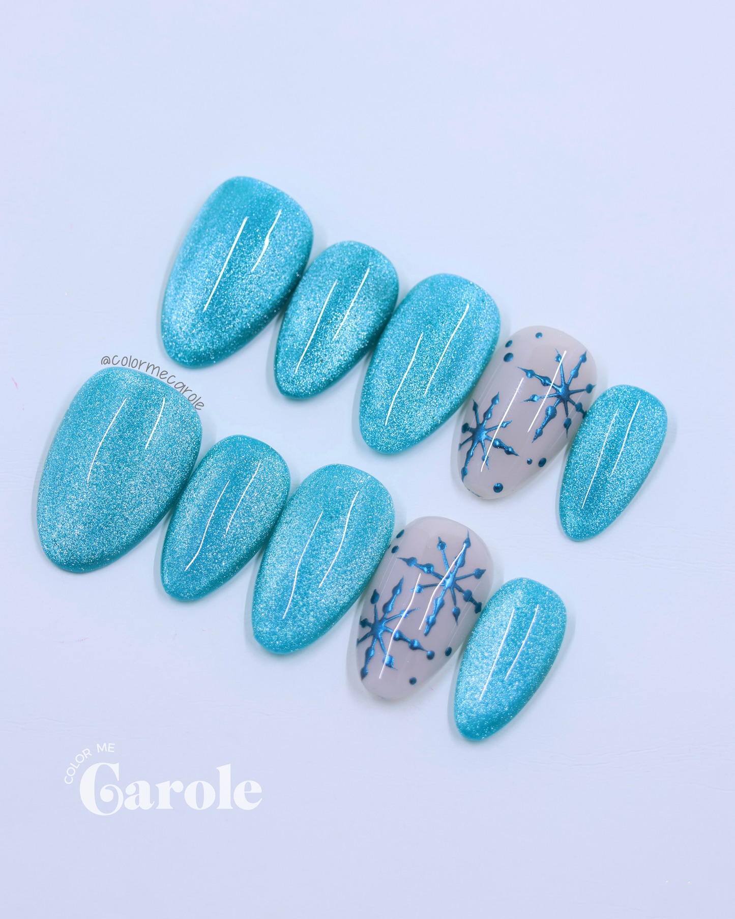 Winter Blues • Press On Nails