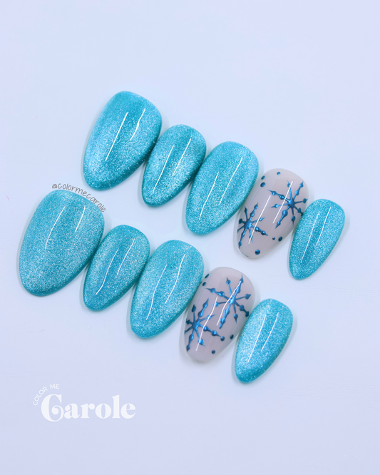 Winter Blues • Press On Nails