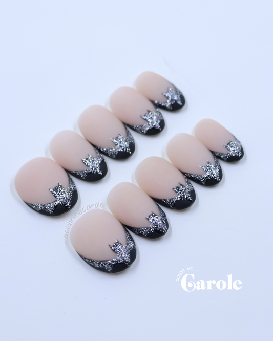 Bat Tip Crazy • Press On Nails