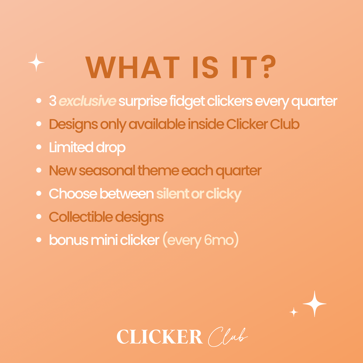 Clicker Club – Quarterly Mystery Clicker Box
