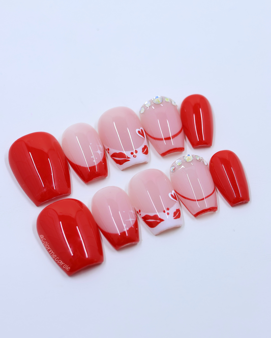 Sealed With A Kiss - Press On Nails