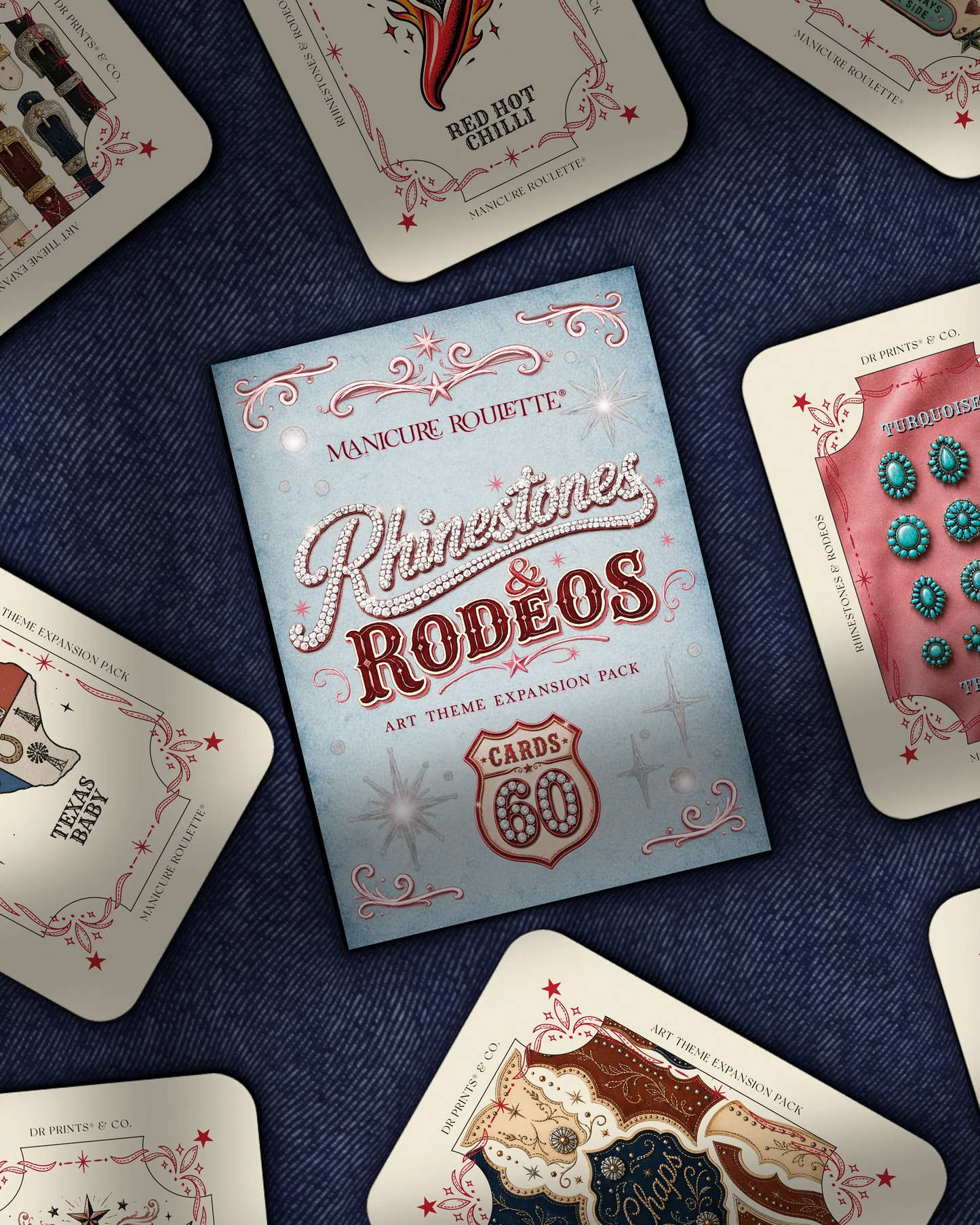MANICURE ROULETTE RHINESTONES & RODEOS | COWGIRL ART THEME EXPANSION PACK