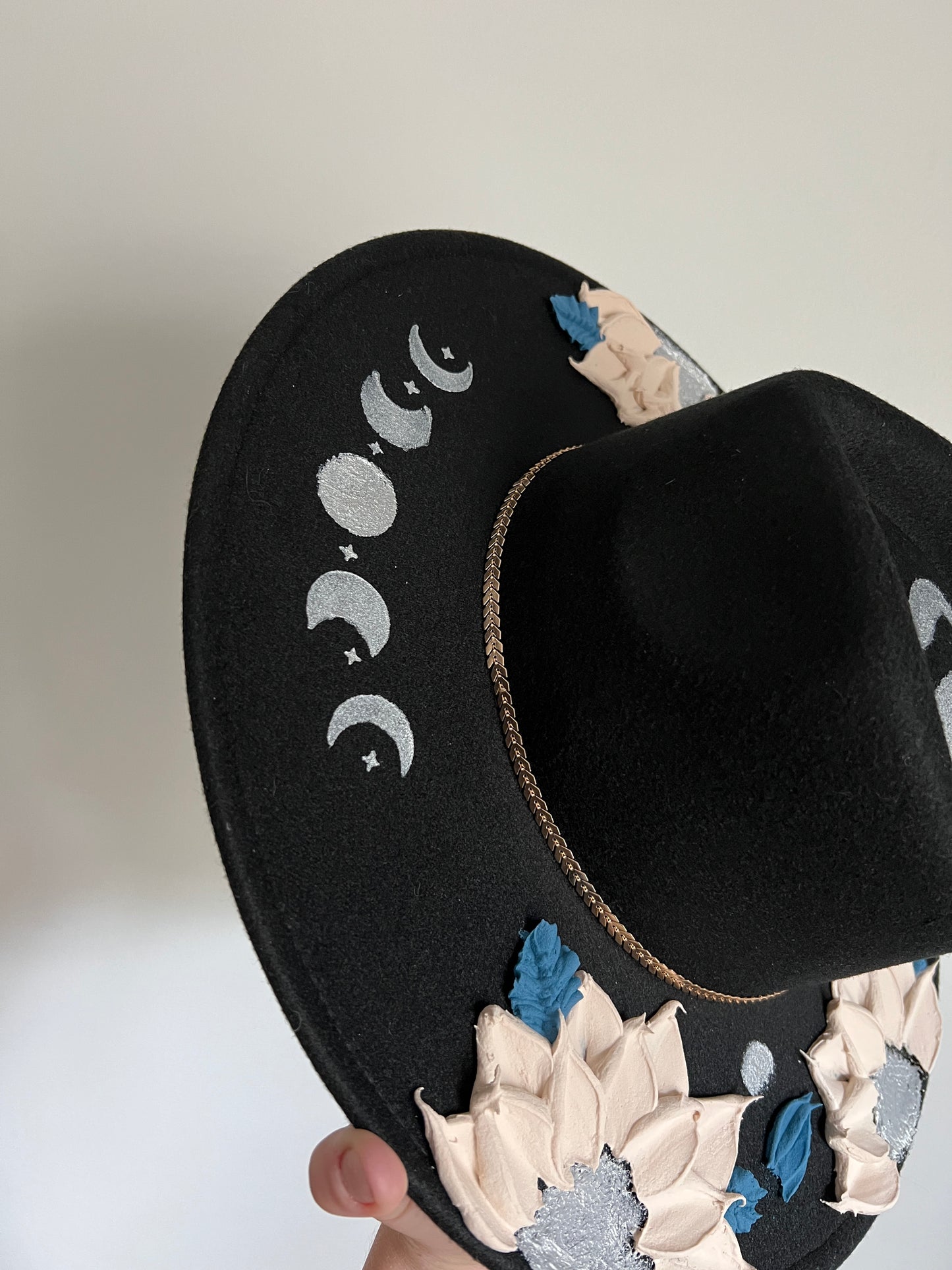 Bippity Boppity Blue - Extra Wide Brim Hat