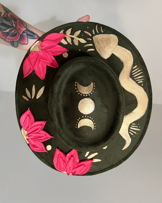 Botanical Snake - Wide Brim Hat