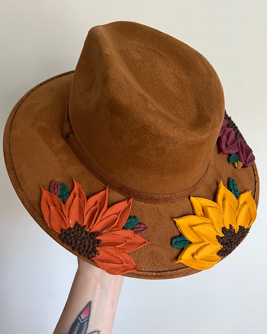 Fall Florals - Wide Brim Hat