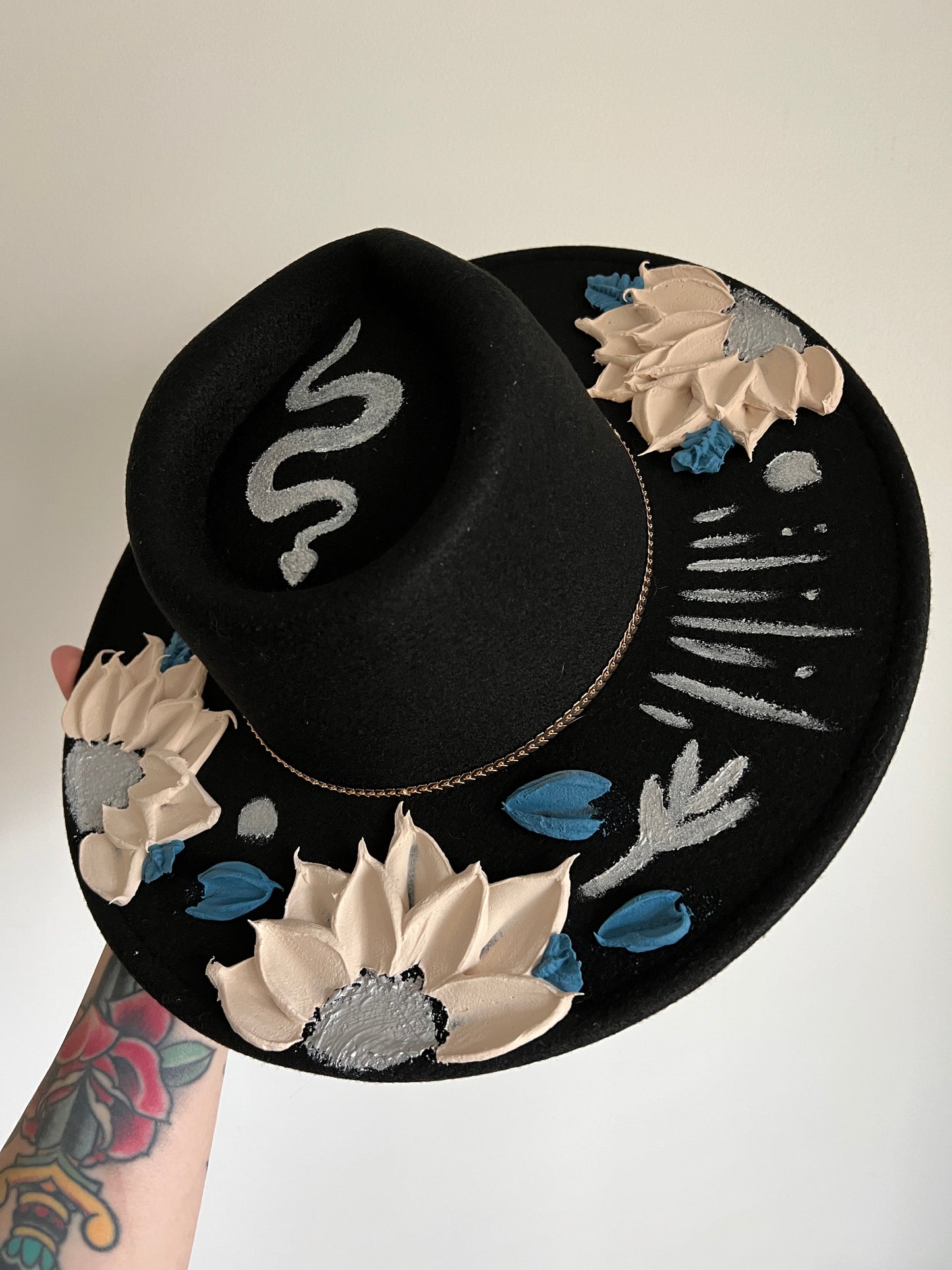 Bippity Boppity Blue - Extra Wide Brim Hat