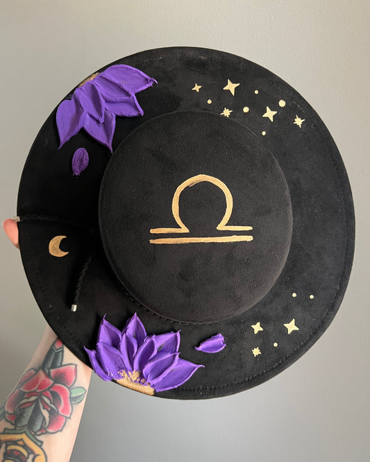 Libra Sign - Wide Brim Hat