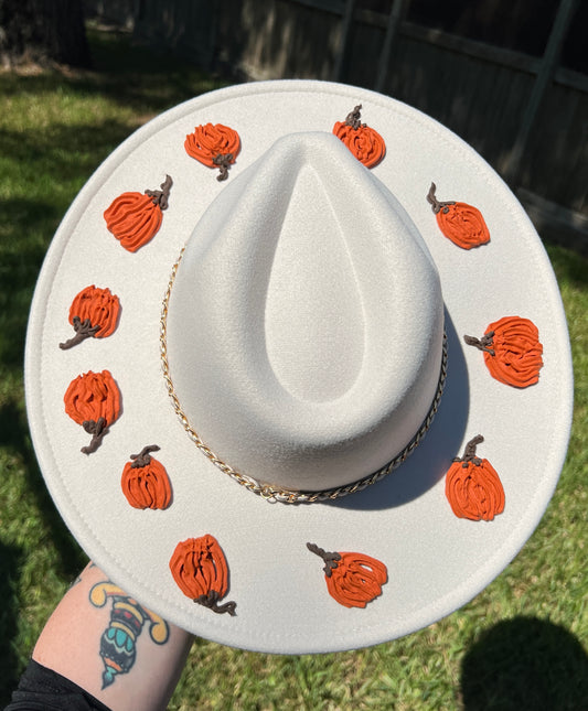 Pumpkin Crown - Extra Wide Brim Hat