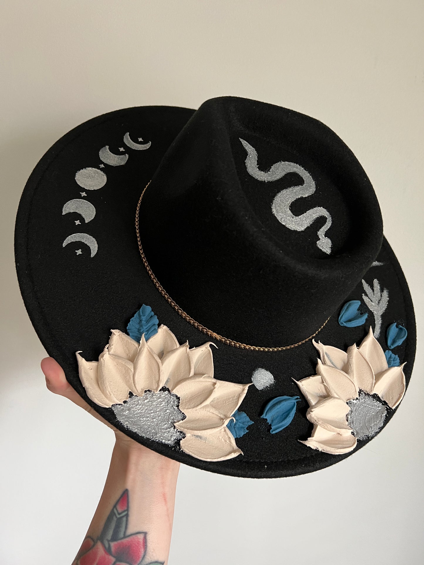 Bippity Boppity Blue - Extra Wide Brim Hat