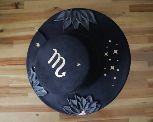 Scorpio Sign - Wide Brim Hat