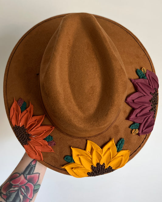 Fall Florals - Wide Brim Hat